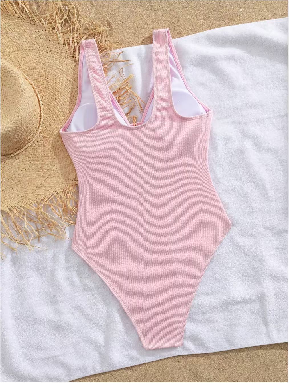 Solid Color Bikini Set