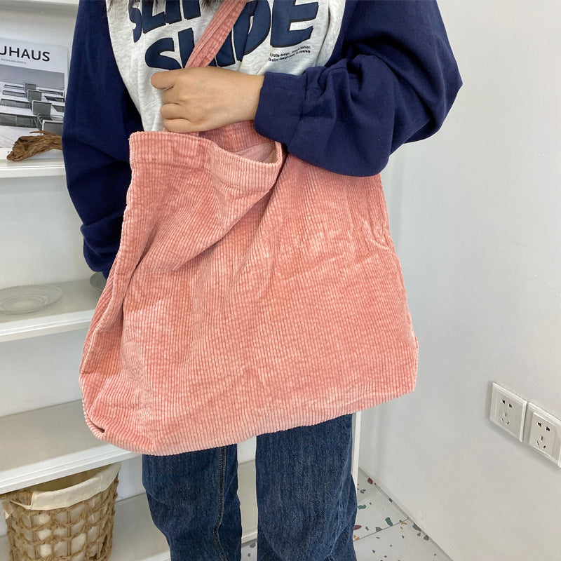 Women's Corduroy Shoulder Bag