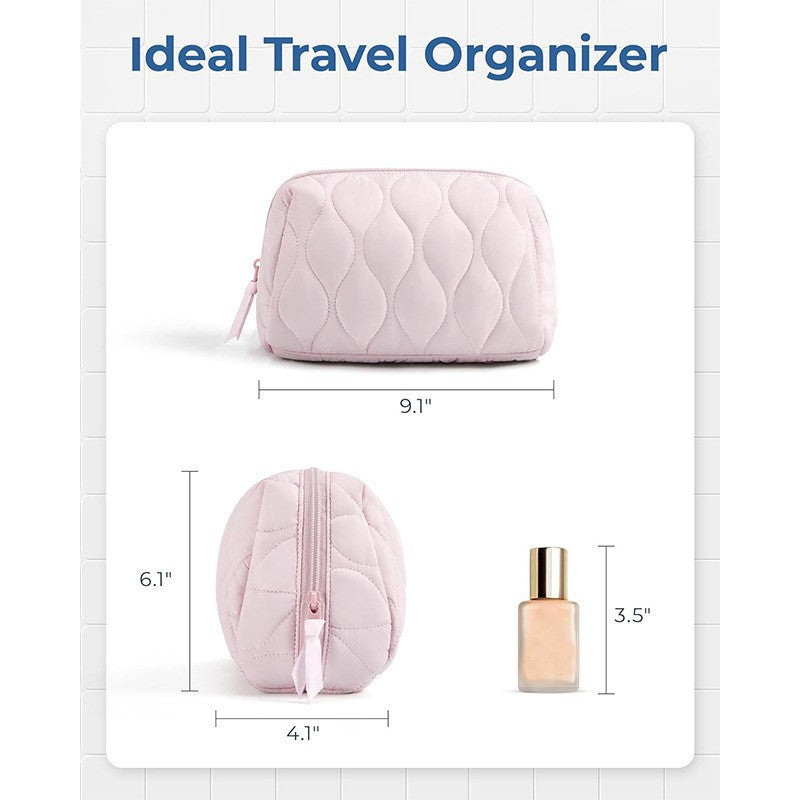 Hand-held Zippered Cosmetic Bag