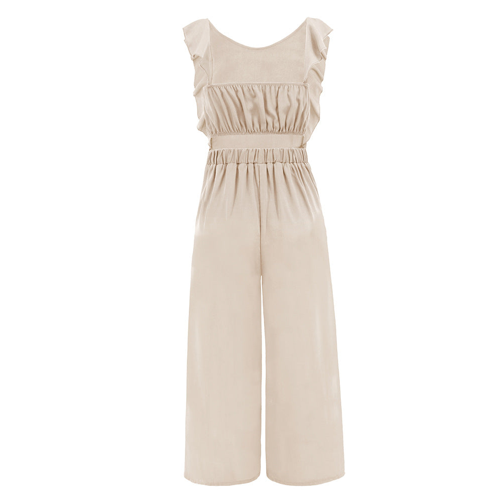 Flounce Sleeveless Romper