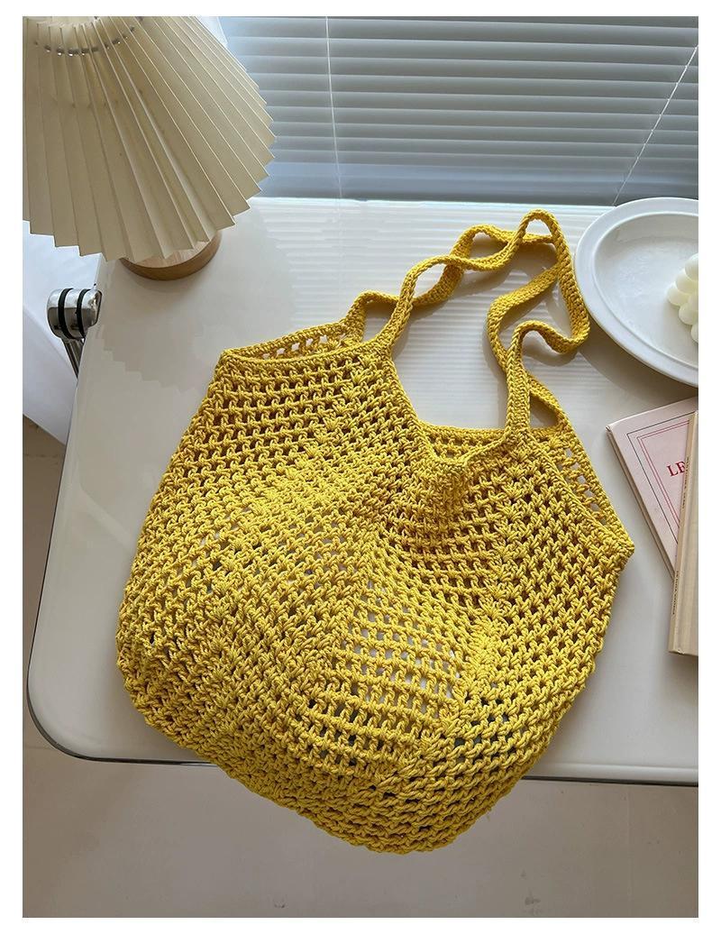 Hollowed-out Knit Bag