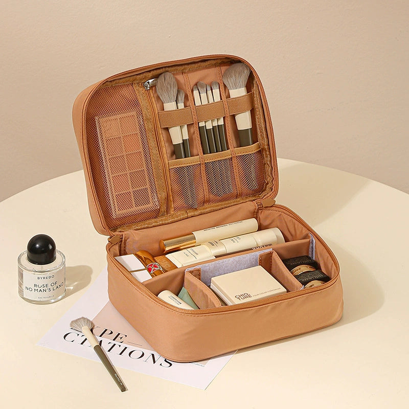 Portable Makeup Bag With Dividers