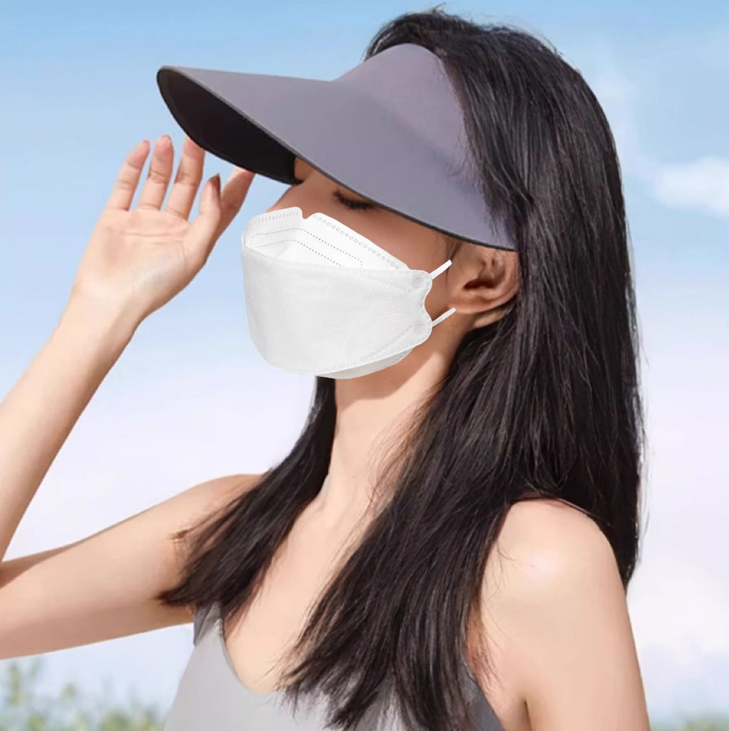 Seamless One-piece Sun Protection Ice Silk Foldable Sun Hat