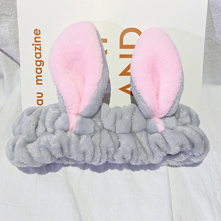 Cartoon 3D Rabbit Ear Hairband for Washing Face