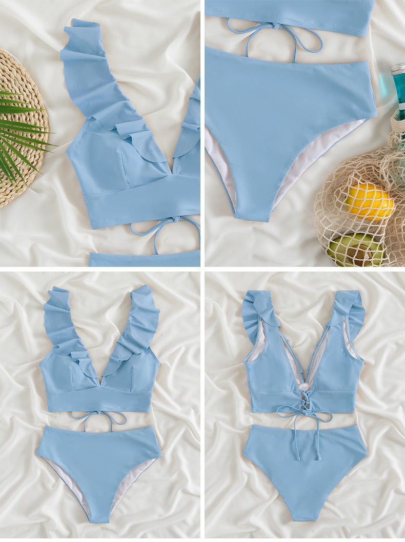 Ruffled Bikini Set