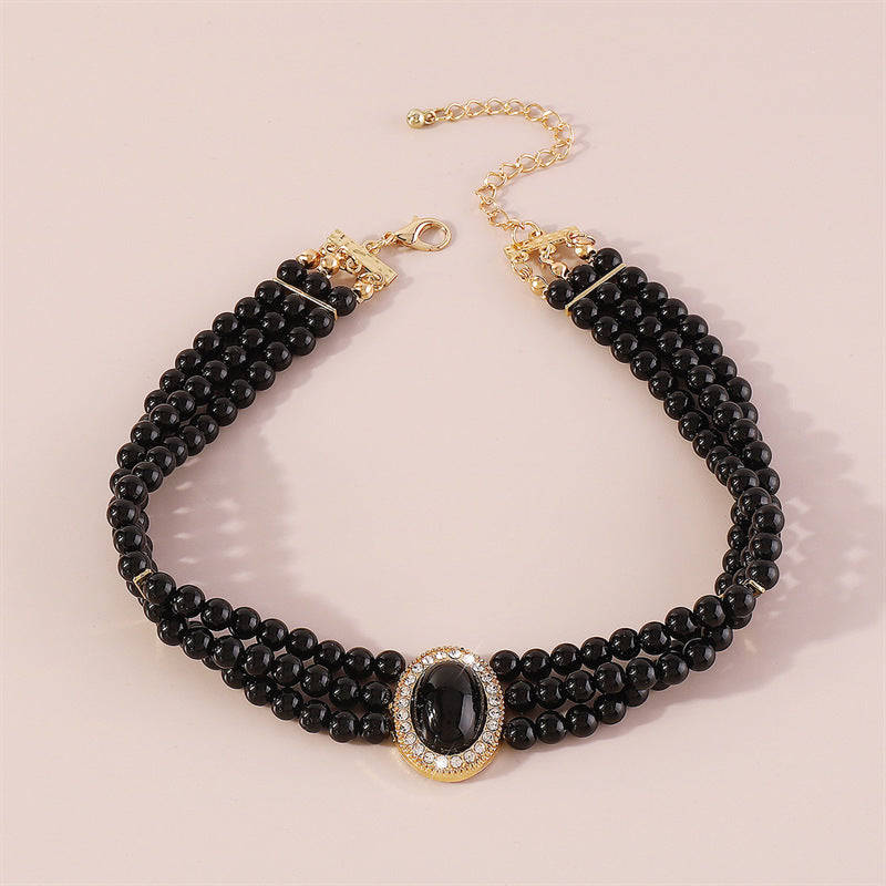 Multi-layered Pearl Necklace