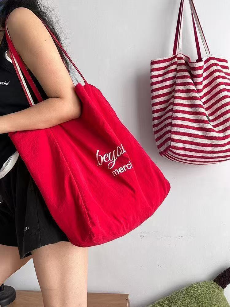 Striped Canvas Bag