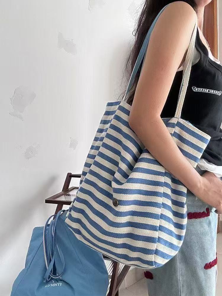 Striped Canvas Bag