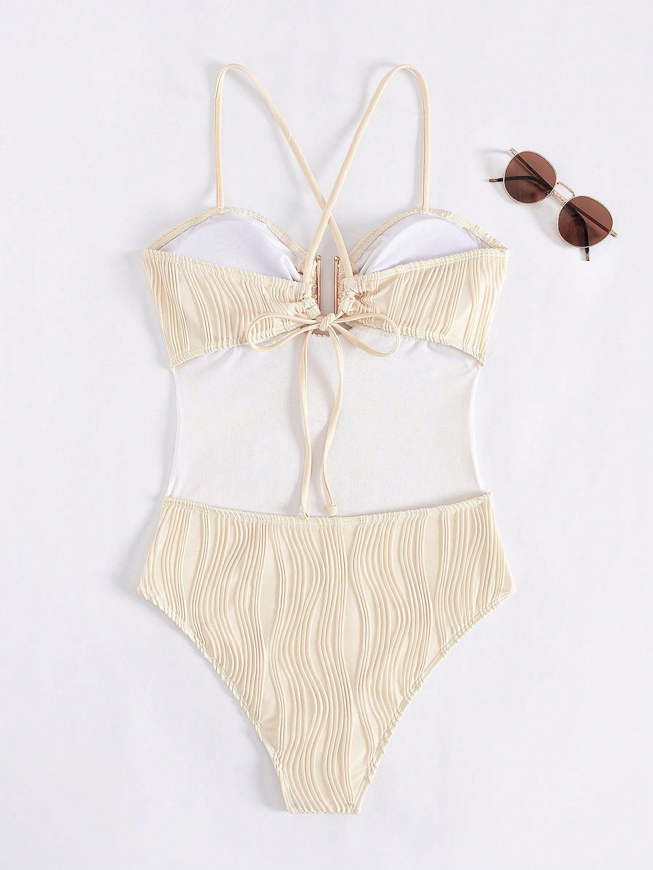 Solid Color One Piece Bikini
