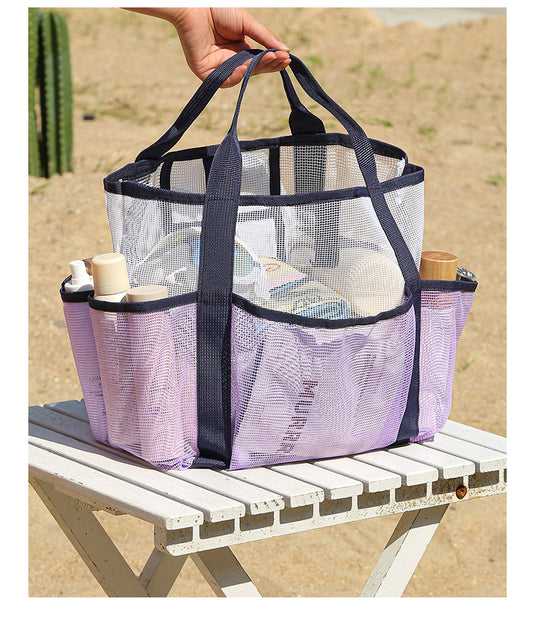 Multi-Pocket Mesh Swimming Bag