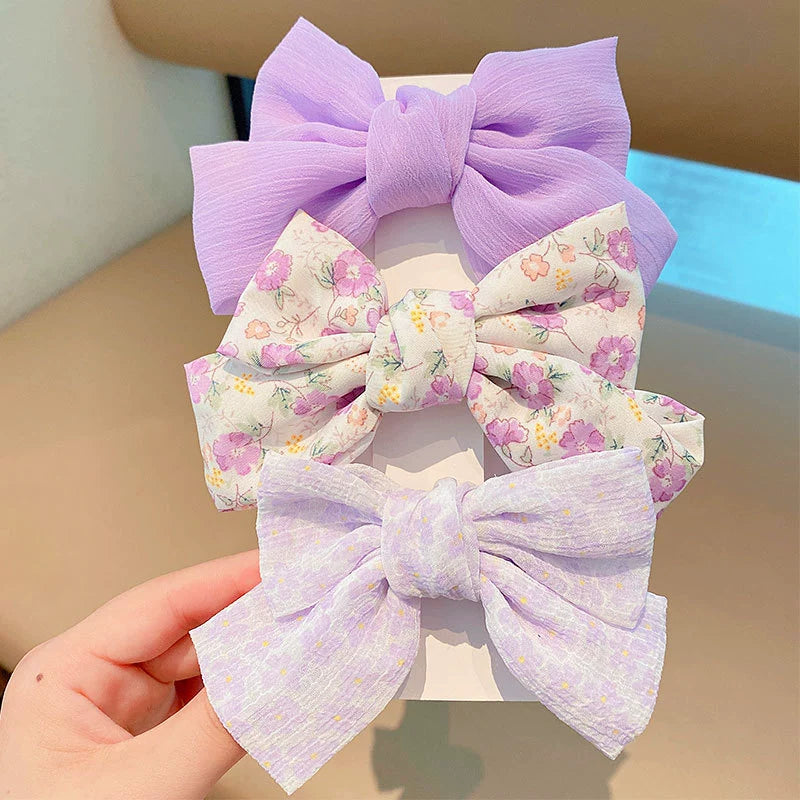 Children's Bow Hair Barrette