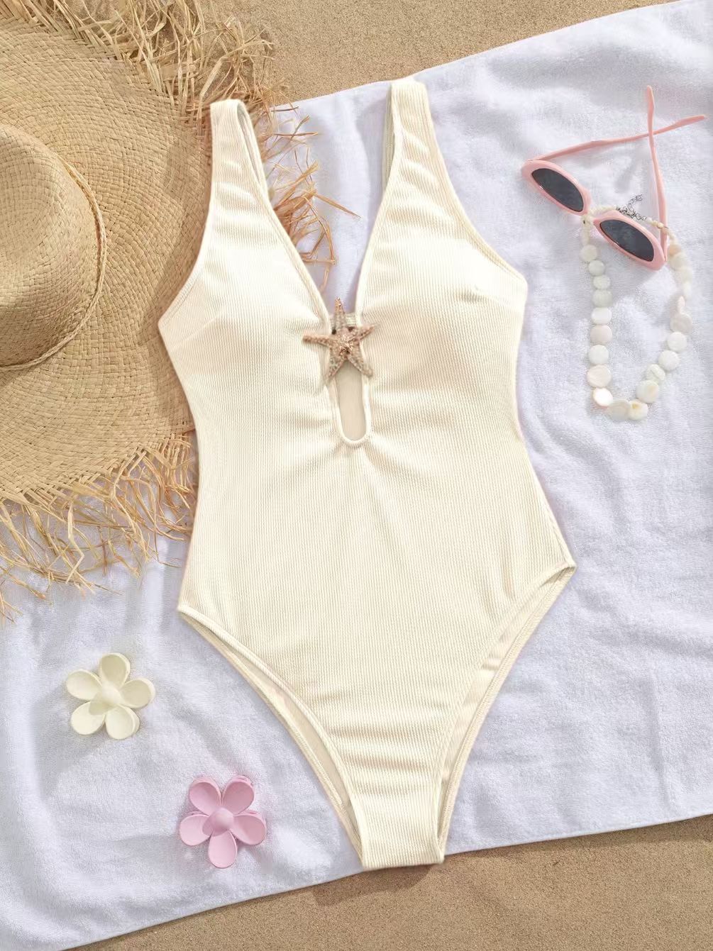 Solid Color Bikini Set
