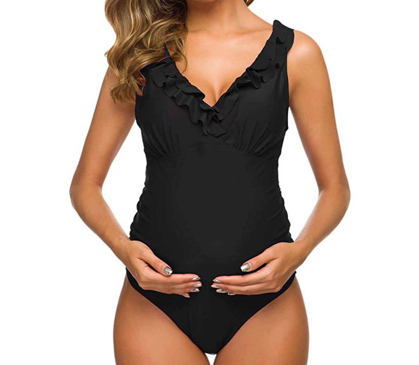 V Neck Maternity Swimwear