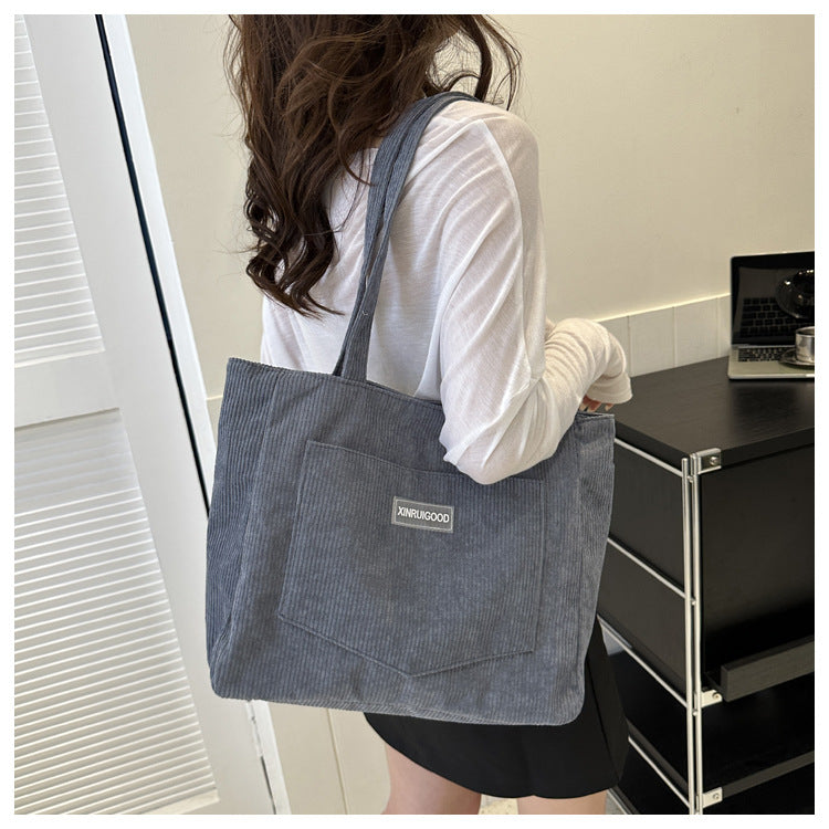Corduroy Shoulder Bag