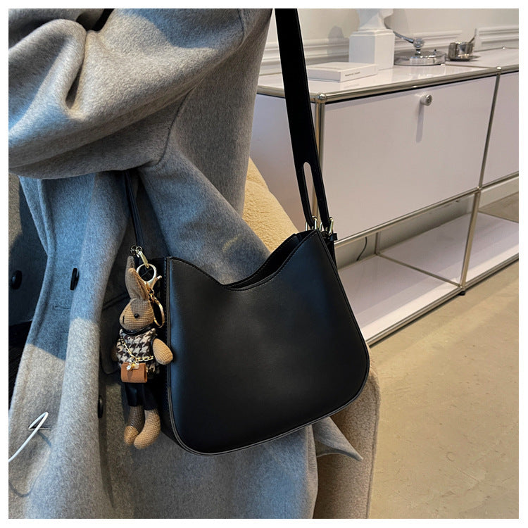 Casual Crossbody Bag With Pendant