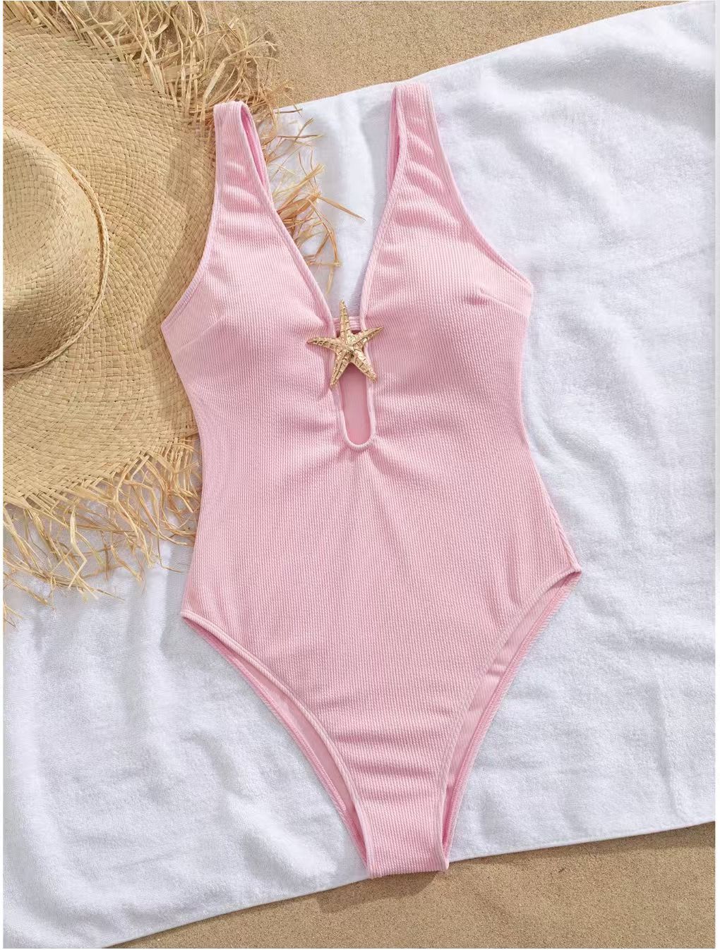 Solid Color Bikini Set