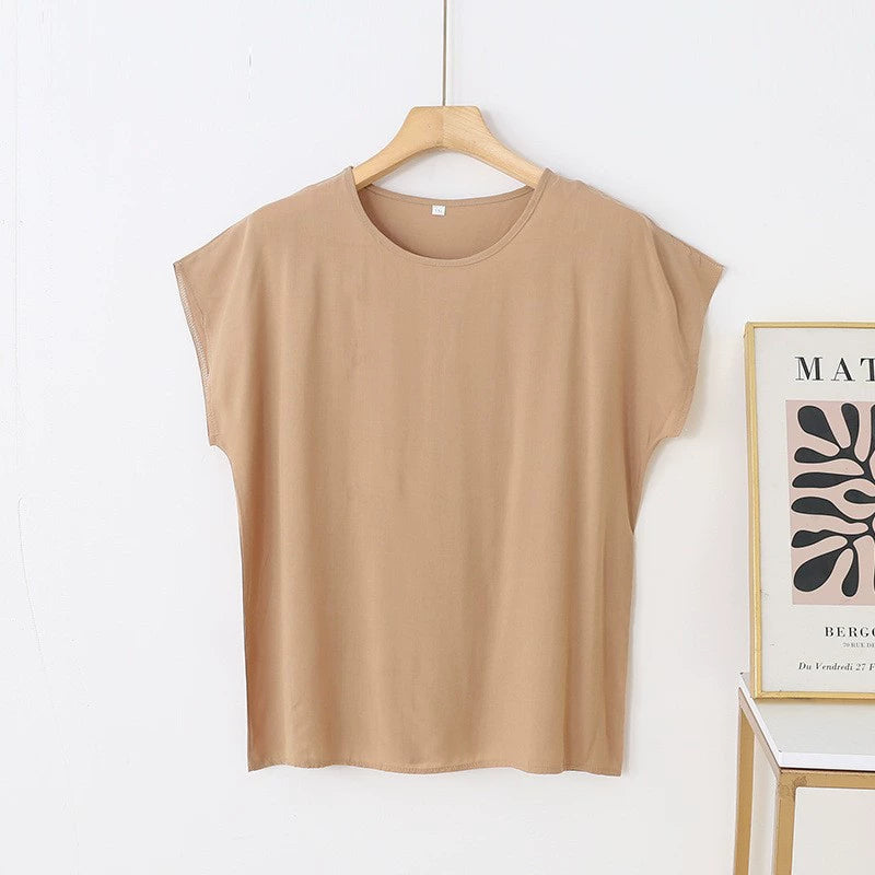 Middle-aged And Elderly Women's Round Neck Top