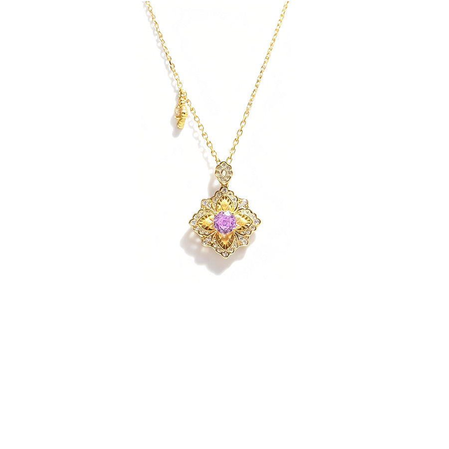 Four-leaf clover necklace
