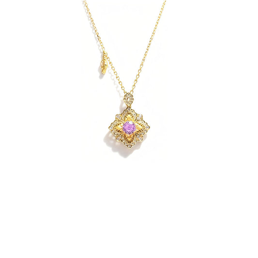 Four-leaf clover necklace
