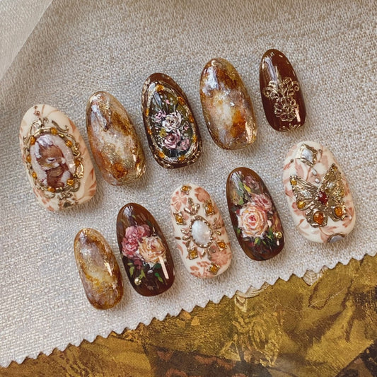 Amber Rose Nail Art