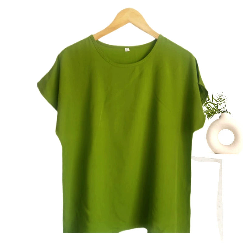 Middle-aged And Elderly Women's Round Neck Top