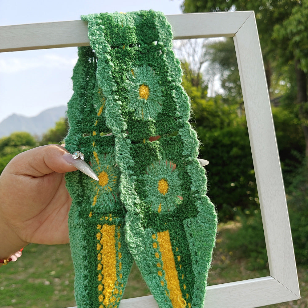 Crocheted Floral Headband