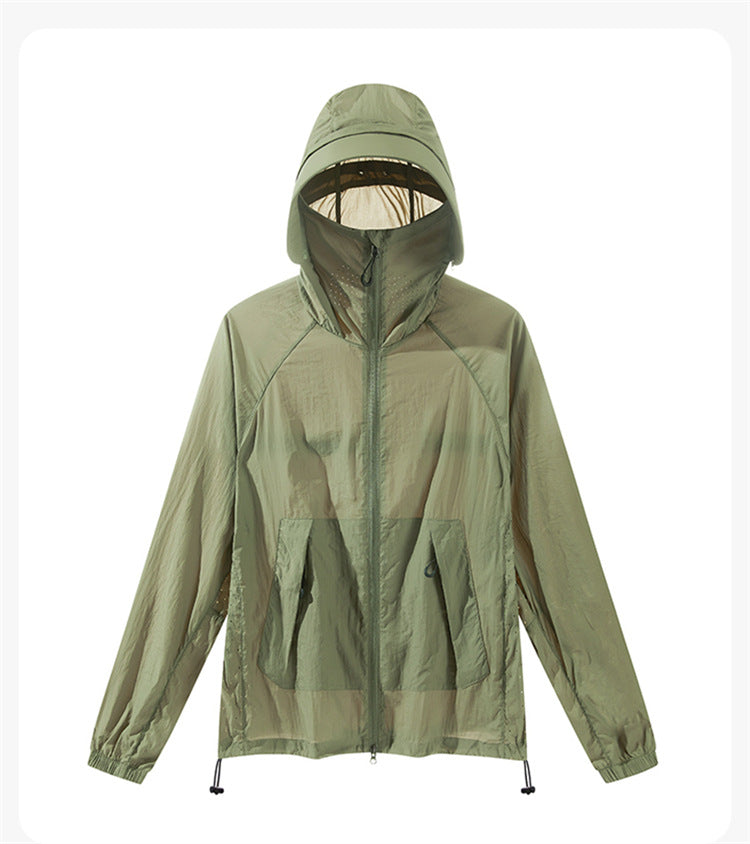 Unisex Hooded Lightweight Sun Protection Clothing