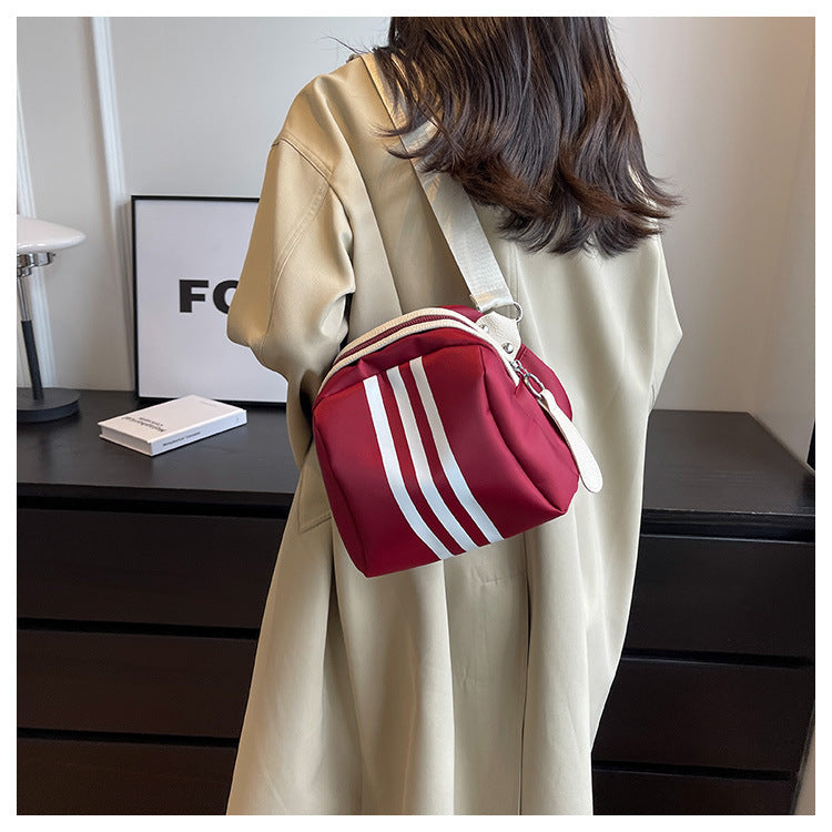 Stripe Shell Bag