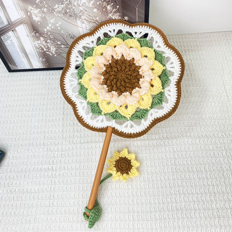 Hand-crocheted Wool Fan
