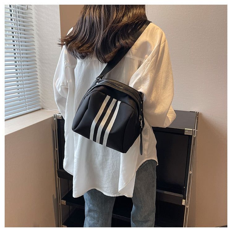 Stripe Shell Bag