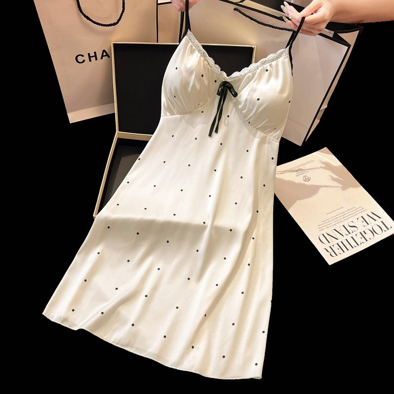 Floral Spaghetti Strap Nightgown  Dress