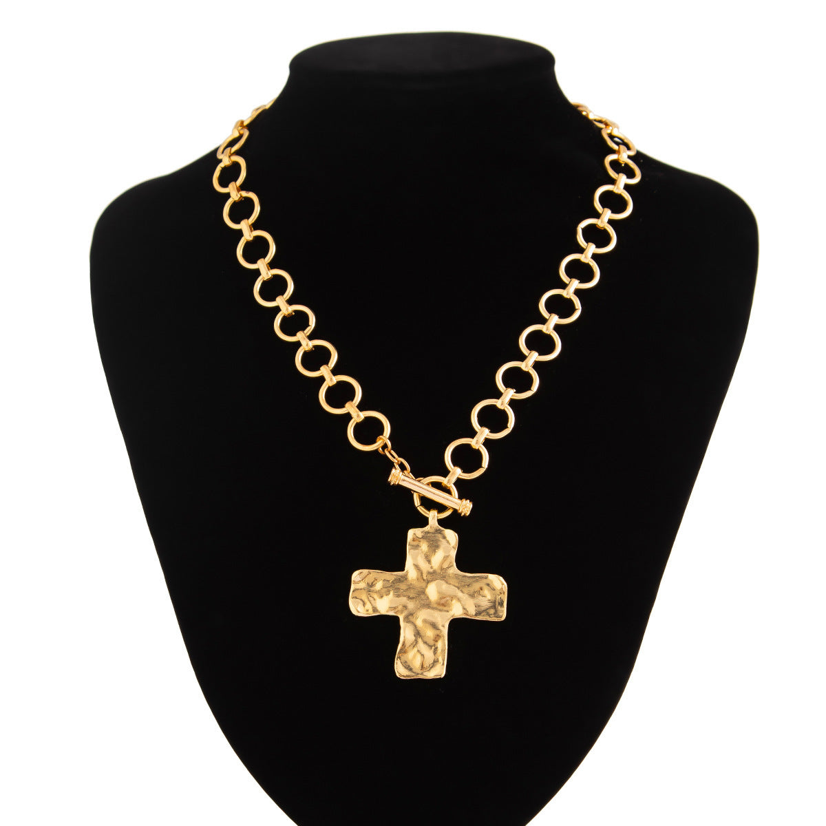 Punk Metal Cross Necklace