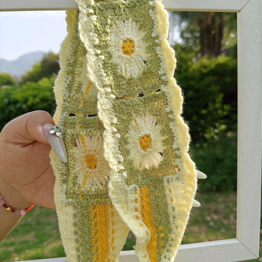 Crocheted Floral Headband