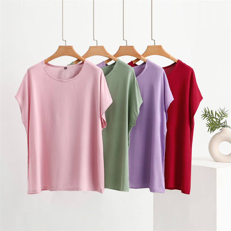 Middle-aged And Elderly Women's Round Neck Top