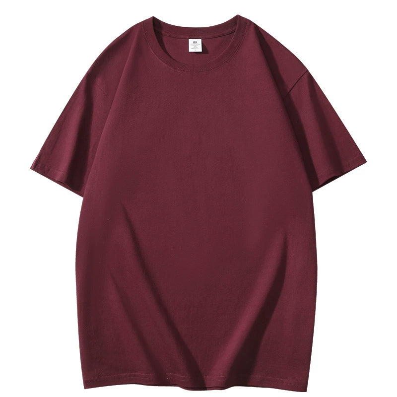 Solid Color T-Shirt For Men And Women