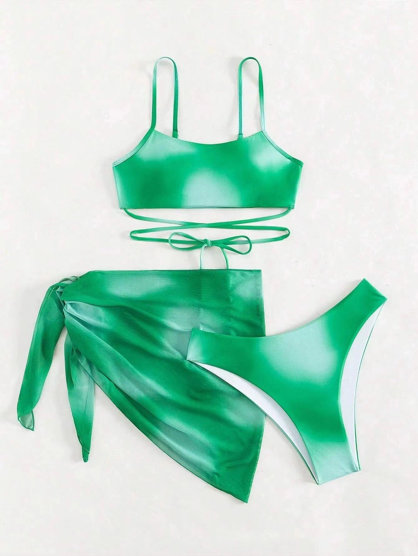 Tie-dye Bikini Swimsuit Three-piece Set