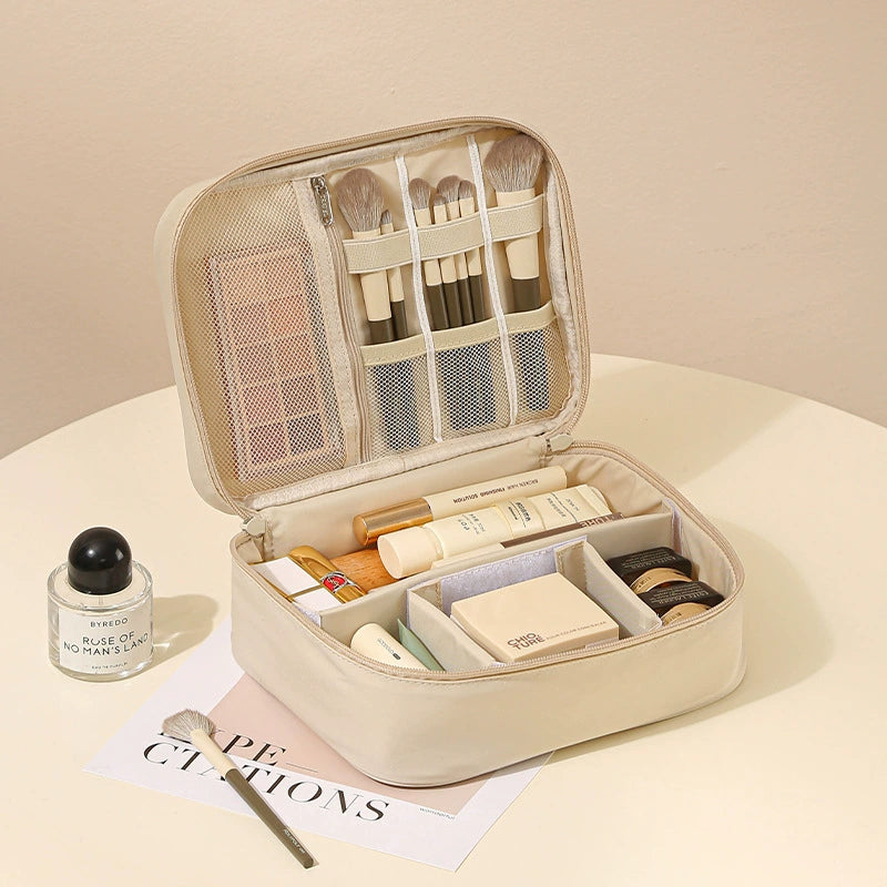 Portable Makeup Bag With Dividers