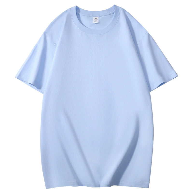 Solid Color T-Shirt For Men And Women
