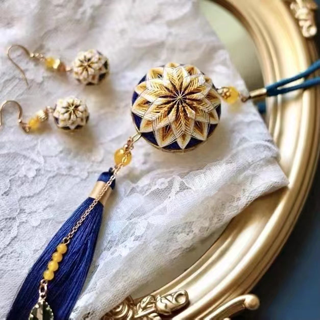 Embroidered Ball Ornaments