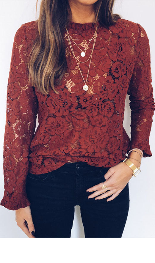 See-through Lace Top
