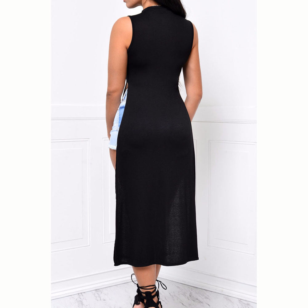 Sleeveless Slit Top