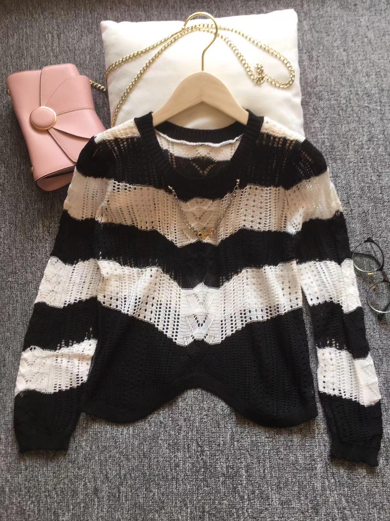 Black And White Sweater