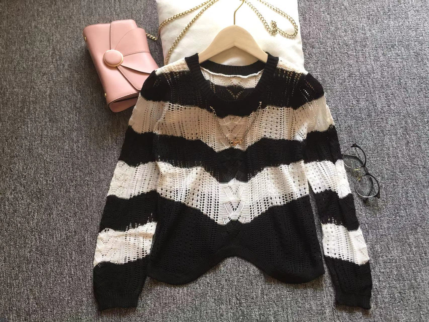 Black And White Sweater