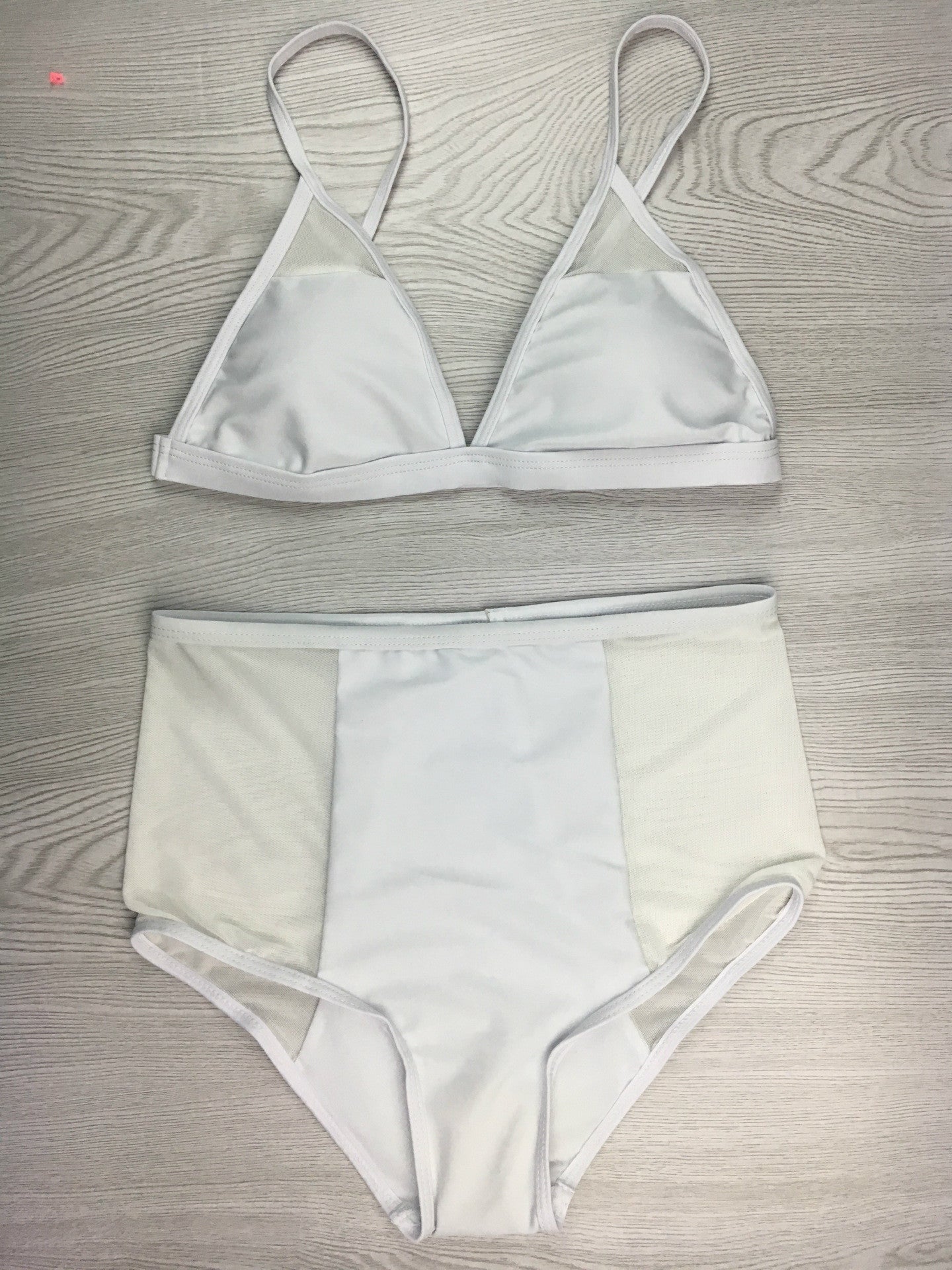 White High Waist Bikini Set