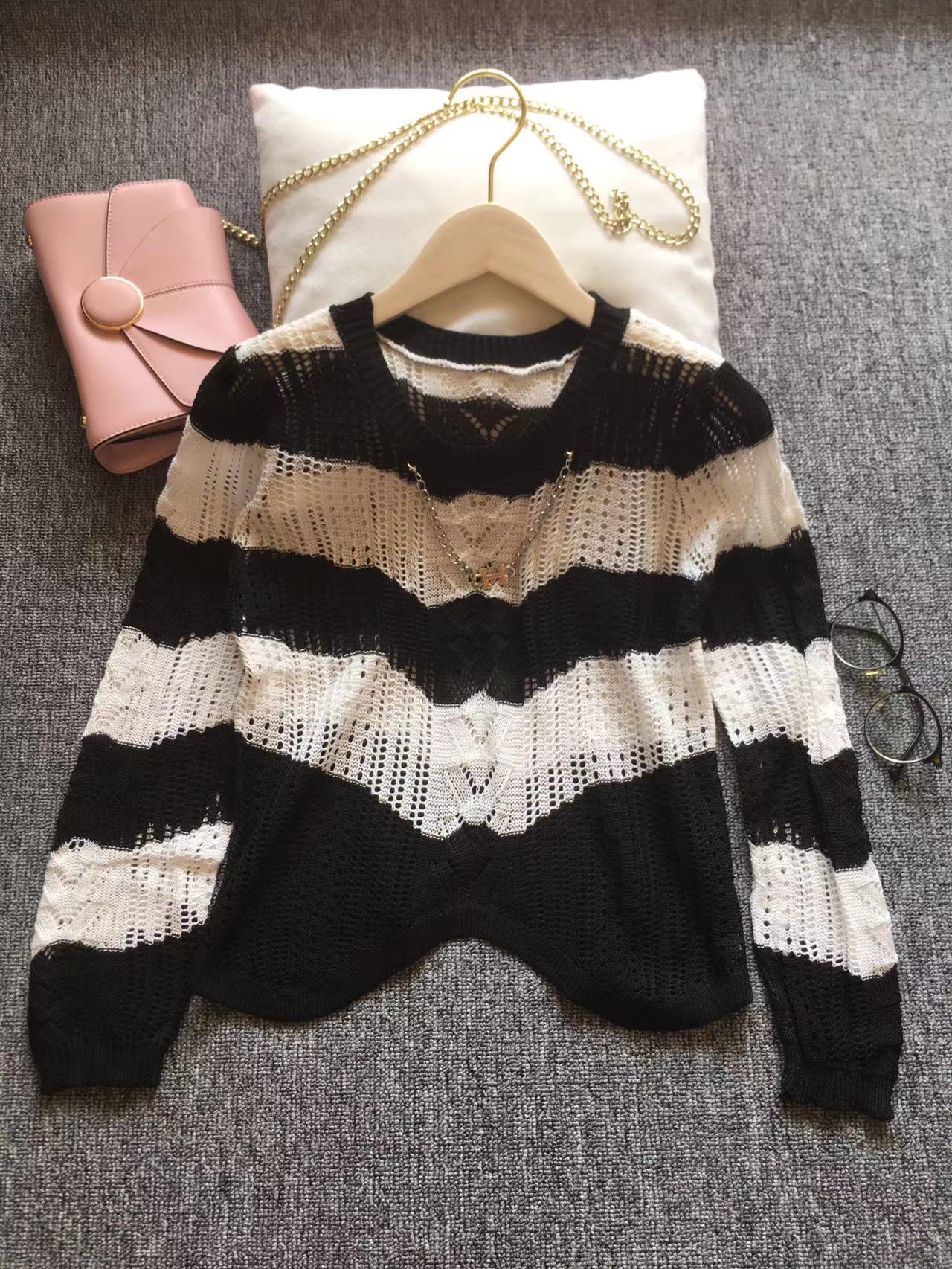 Black And White Sweater