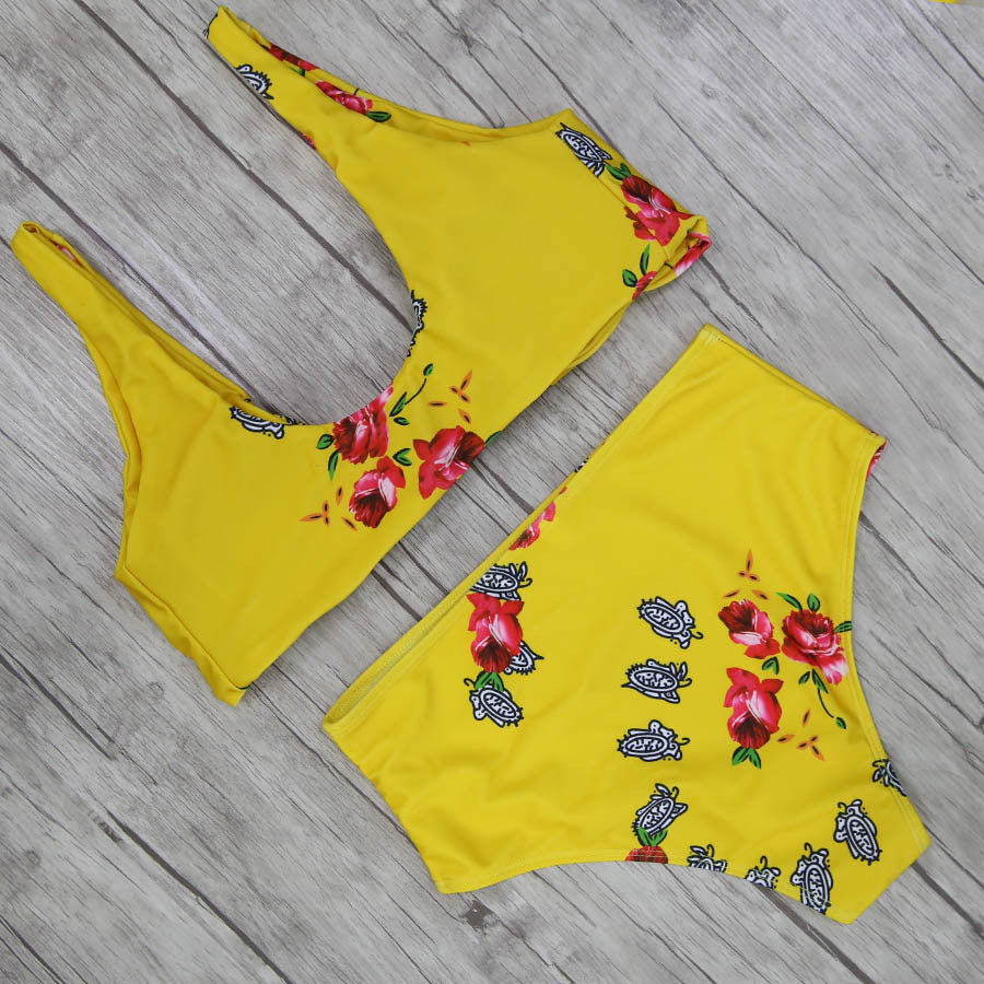 Floral Two Pieces Bikini Set