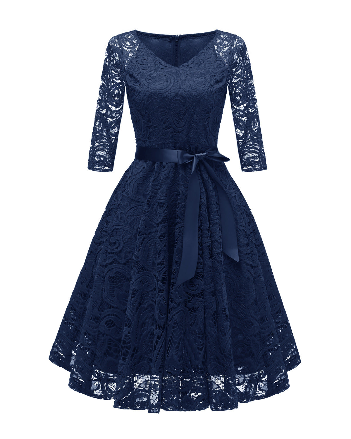 V Neck Lace Dress