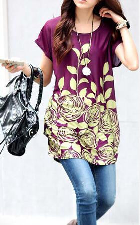 Romoti Round Neck Floral Top