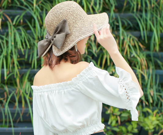 Bow Straw Hat