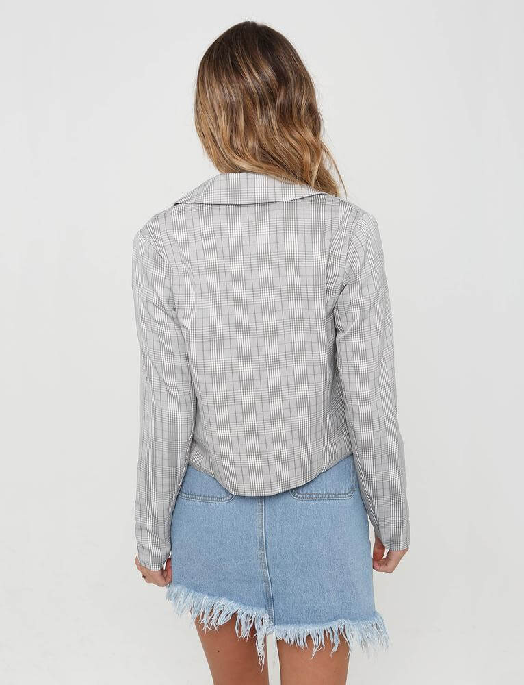 Checked Print Suit
